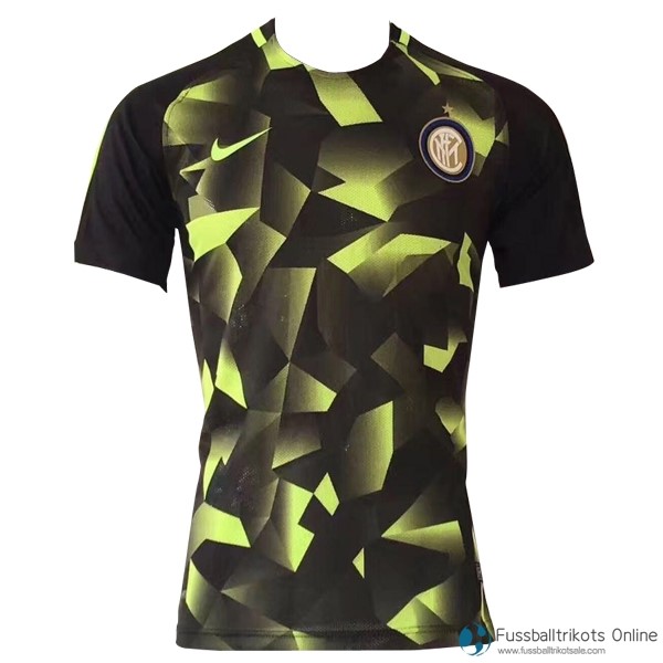 Inter Milan Training Shirts 2017-18 Schwarz Grün Fussballtrikots Günstig